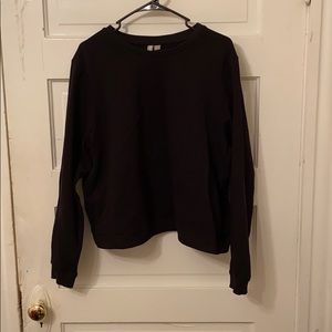 ASOS Curve | black cropped sweatshirt US 14